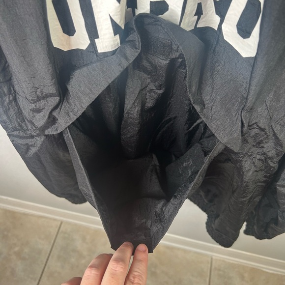 Vtg Umbro Windbreaker Half Zip Pullover With Zip In Hood Size XL - Picture 10 of 11